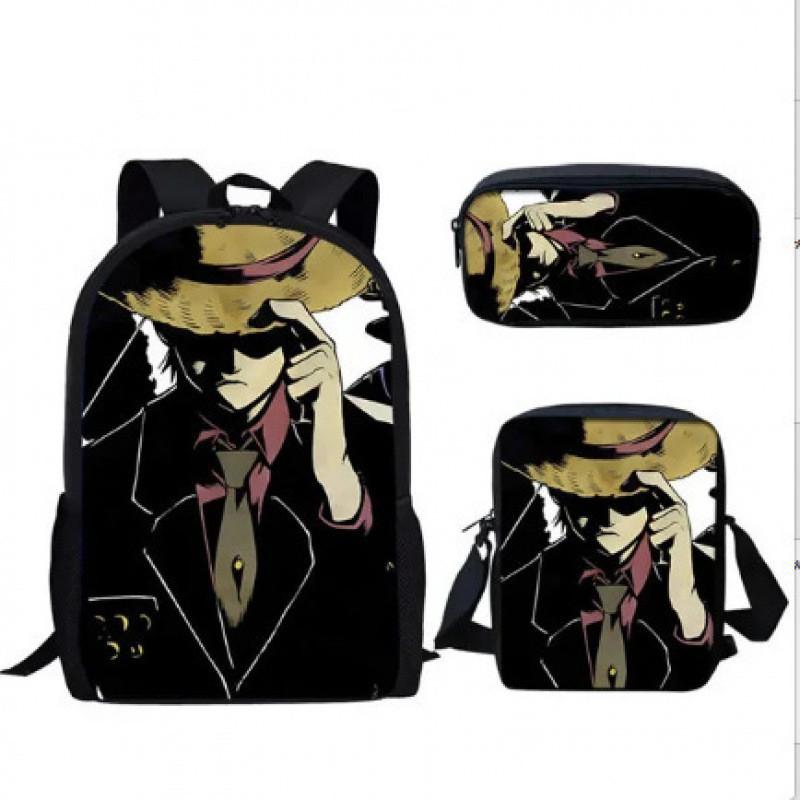 One Piece Backpack Set For Middle School Students Nylon School Bag Pencil Case And Tote Bag