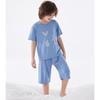 Zhimu Kinder 5A Antibakterielles Mückenschutz-Pyjama-Set