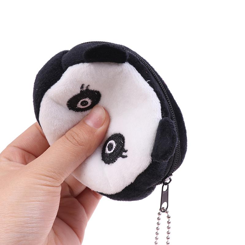 Coin Purse Cartoon Zipper Plush Three-Dimensional Coin Purse Wallet Key Holder