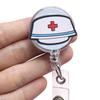 Catramă retractabilă medicală de desene animate Doctor Asistentă Licență de muncă Snur creativ ușor de trage Cataramă Certificat Nume de marcă