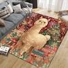 Christmas Animals Home Sofa Decoration for Living Room & Bedroom, Non‑Slip Play Flannel Floor Mat for Game Room