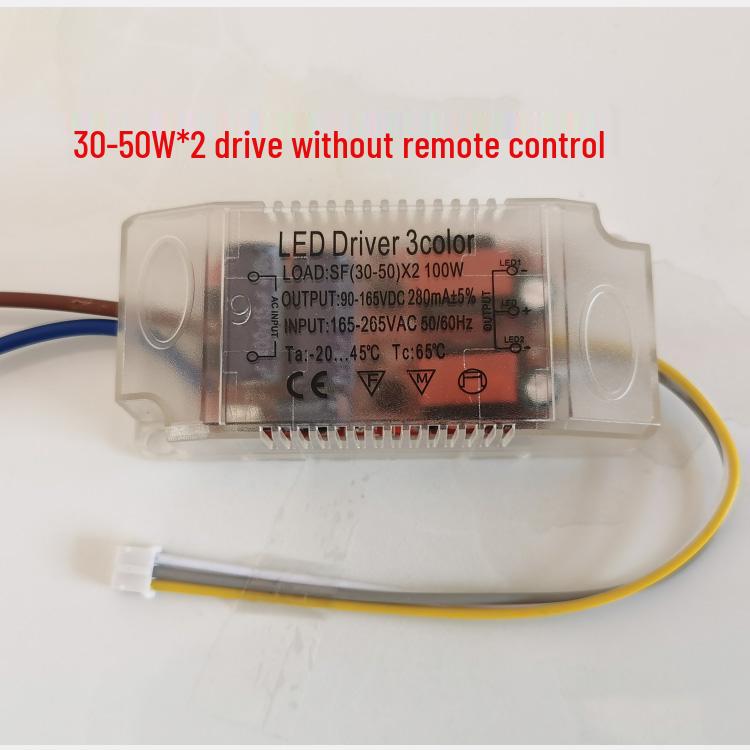 

Світлодіодний драйвер для стельового світильника з пультом дистанційного керування, з плавним регулюванням яскравості та колірної температури, блок живлення зі зміною кольору світла (триколірний)