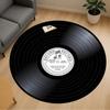 1pc Vinyl Record Round Chair Mat Area Rug - Non-Slip, Floor Mat for Office, Bedroom, Home Decor Christmas Gift P0811159