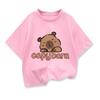 Summer Kids Clothes Tees Cute Capybara Printed Fashion Boys Girls Cotton Oneck Tshirts Tops Casual Children Short Sleeve Shirt