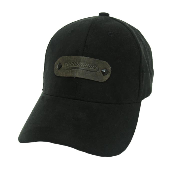 EIGHTVOLUME Ev Leather Suede Cap (Black)