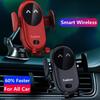 30W Car Wireless Charger Auto Mount Phone Holder Sucker Support For iPhone 14 13 Pro Max Samsung Xiaomi Redmi Infrared Induction