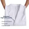 Women's Long-Sleeve White Lab Coat and Short-Sleeve Nurse Uniform