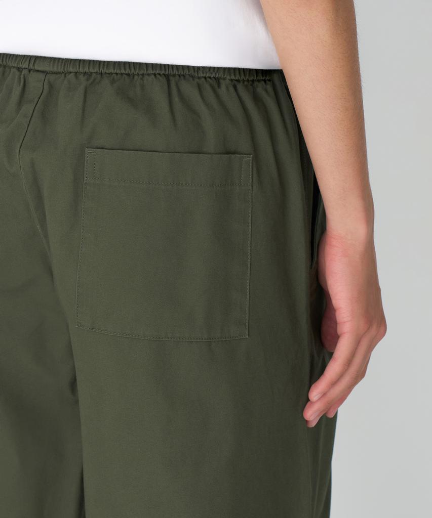 MUSINSA STANDARD Cotton Loose Tapered Elastic Waist Pants [Khaki]