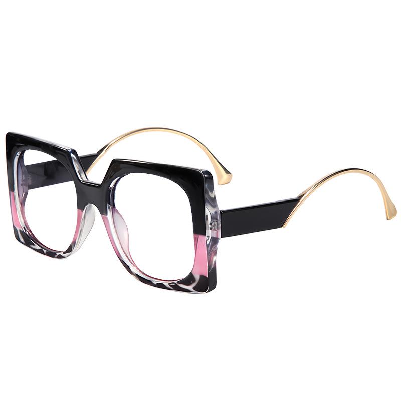 Fashion Oversized Square Reading Glasses Women Men Plastic Presbyopia Glasses Big Frame Anti Blue Light Eyeglasses UV400