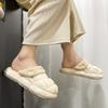 2025 Newest Waterproof Cotton Slippers Men Winter Warm Shoes Thick Sole Anti-slip Couples Indoor Street Slipper Unisex