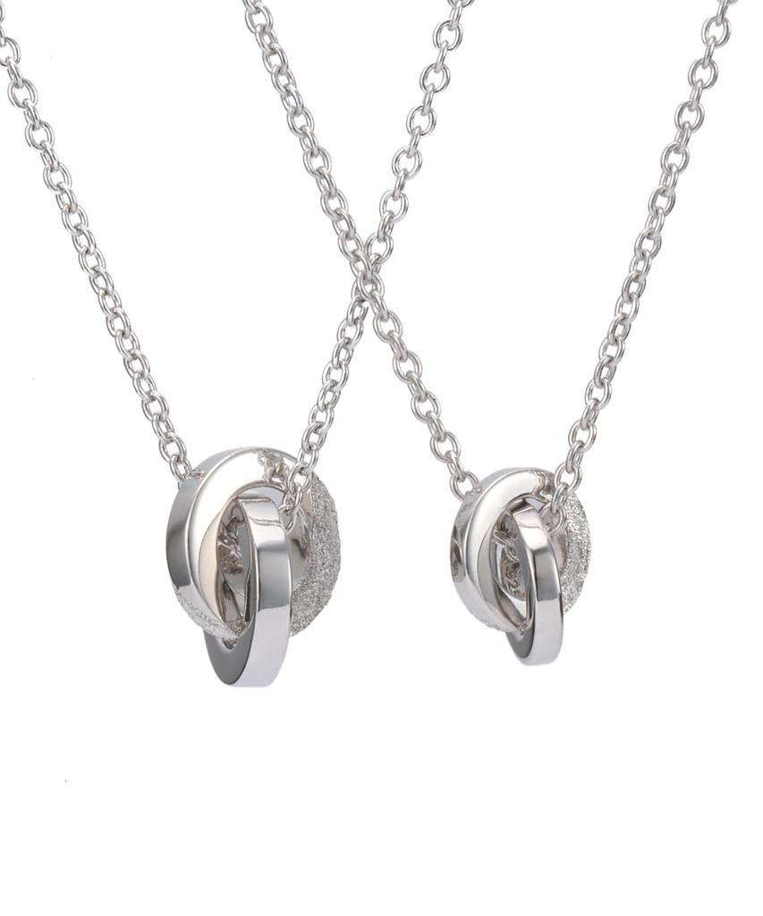 Lionheart "SAND" Double Ring Pair Necklace / Silver 925