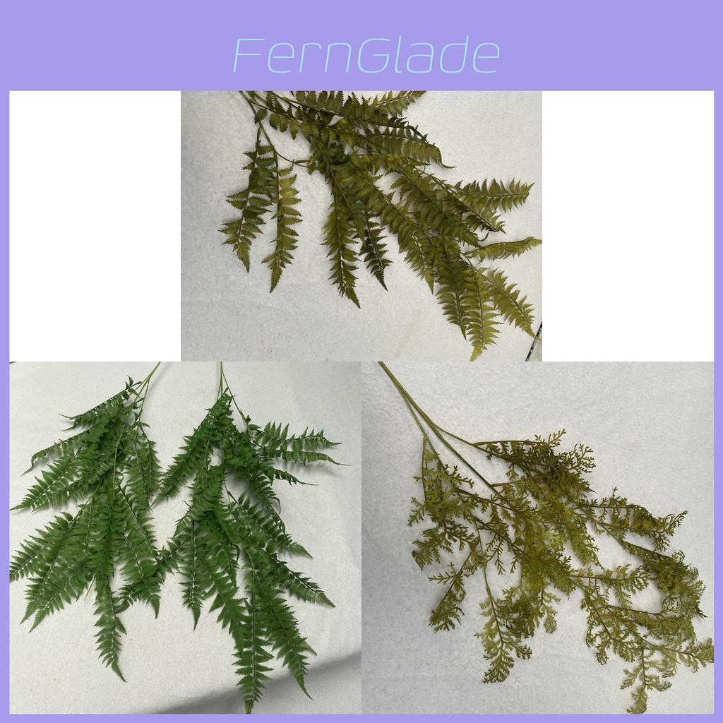 Artificial Silicone Wall Mount Ferns With Lifelike Foliage For Restaurant Decor
