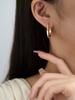 Boucles d'oreilles forme cadenas clous d'oreilles avec diamants bijoux de haute qualité cadeaux pour le port quotidien, hommes et femmes ne sont pas limités à fait main