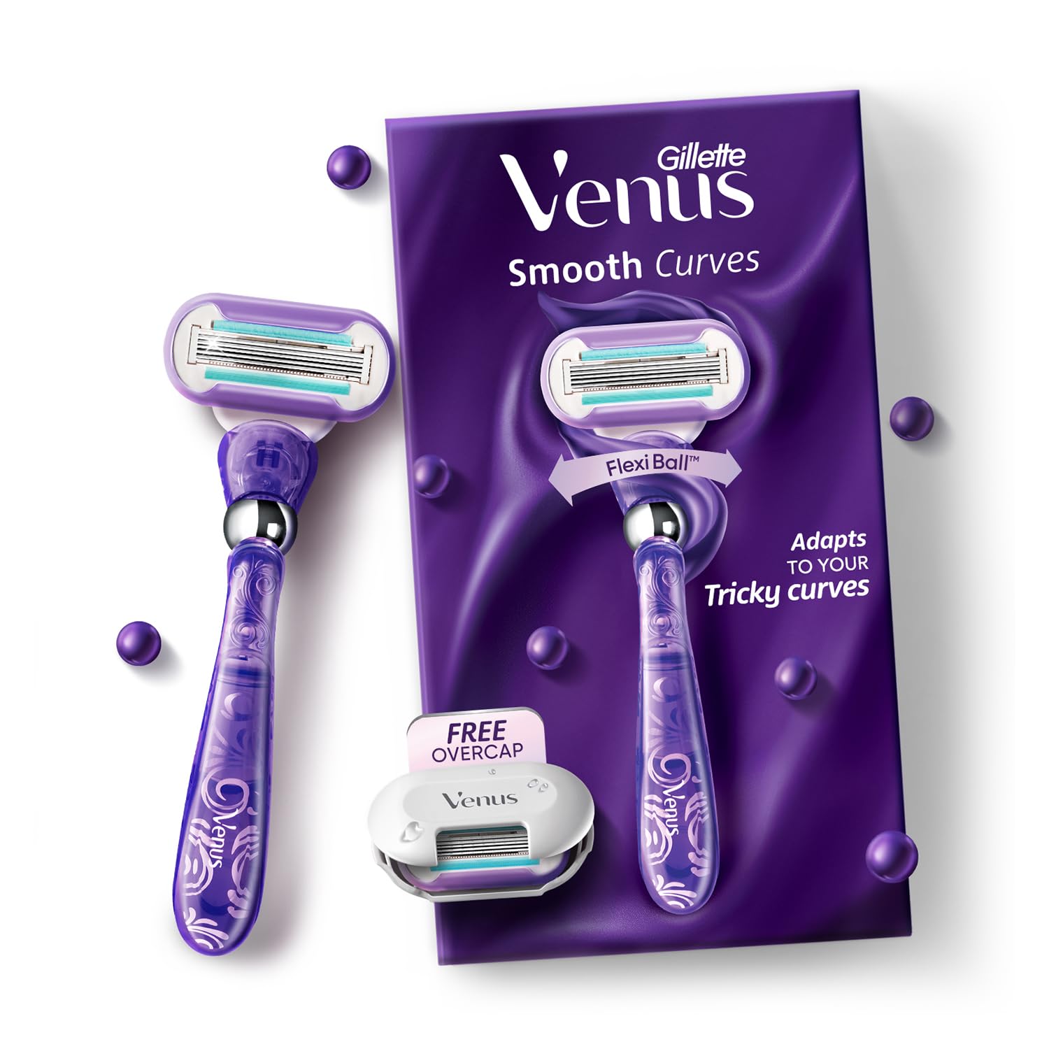 Gillette Venus Swirl | Hair Removal Razor | Razor for Women| Pivoting Flexi-ball handle | No missed hair