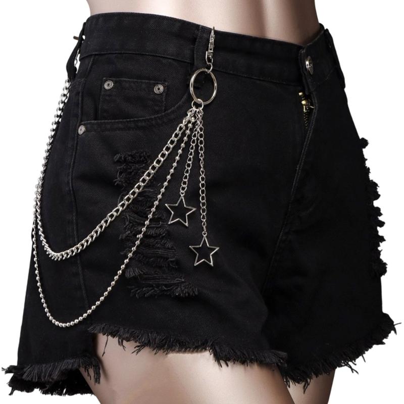 Adjustable Multi Layer Metal Pants Chain Belt Accessory For Women Men Fashionable Stylish Design Lightweight
