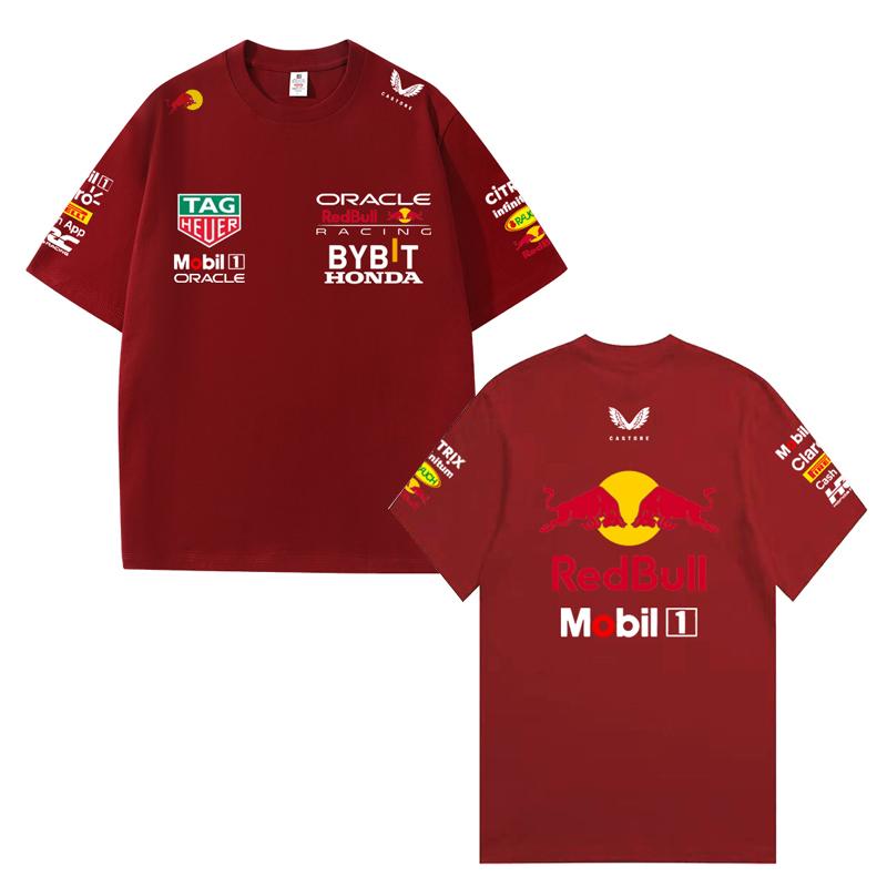 Καλοκαίρι 2026 Φόρμα Αγώνων F1 Red Bull Vestapan Ομάδα Στολή T-shirt Κοντομάνικο T-shirt Στρογγυλή Λαιμόκοψη
