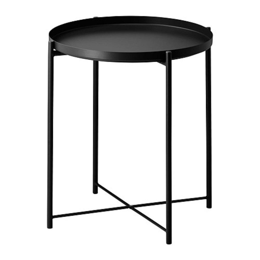 Подносной столик черный IKEA/IKEA GLADOM (004.119.97) чёрный