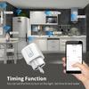 Smart Socket EU 16A/20A AC100-240V Wifi Smart Plug Power Outlet, Alexa Google Home Voice Control Works With Tuya Smart Life APP
