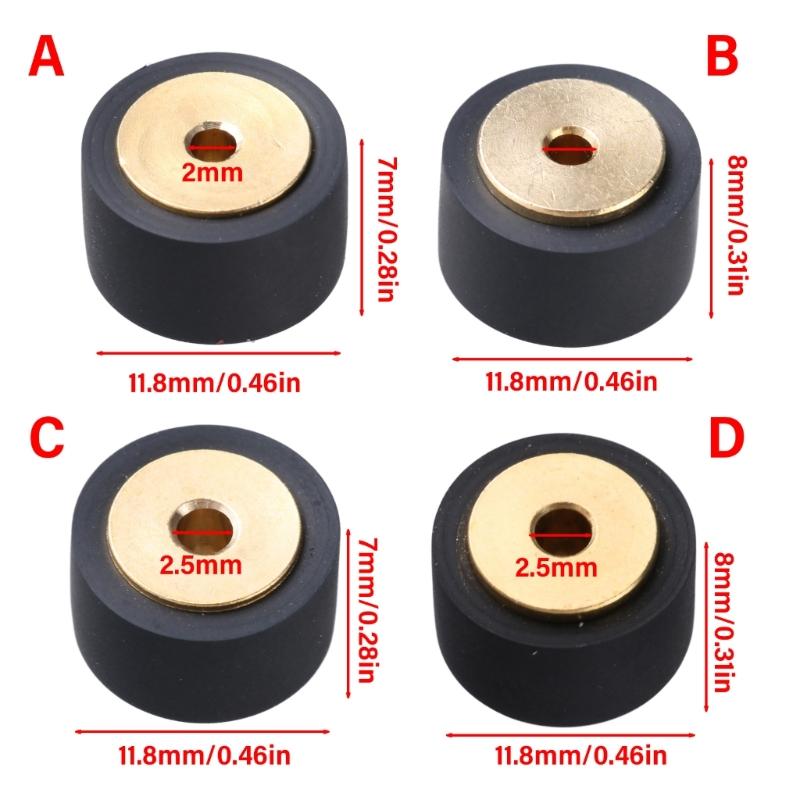 11.8x7x6.5mm/11.8x8x6.5mm Role Presoare Recorder Cauciuc Cupru Rulment Roată Mișcare Recorder Casetă