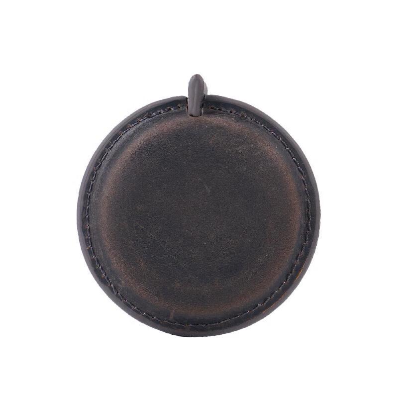 YUNMING Handmade Leather Mini Tape Measure Keychain