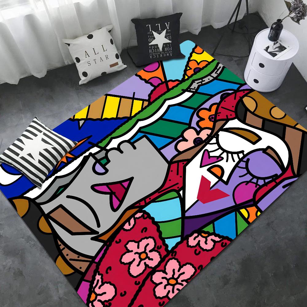 Britto Bathroom Mat Kids Room Bedroom Decoration Balcony Anti-Slip Doormat Living Room Bedside Area Rugs