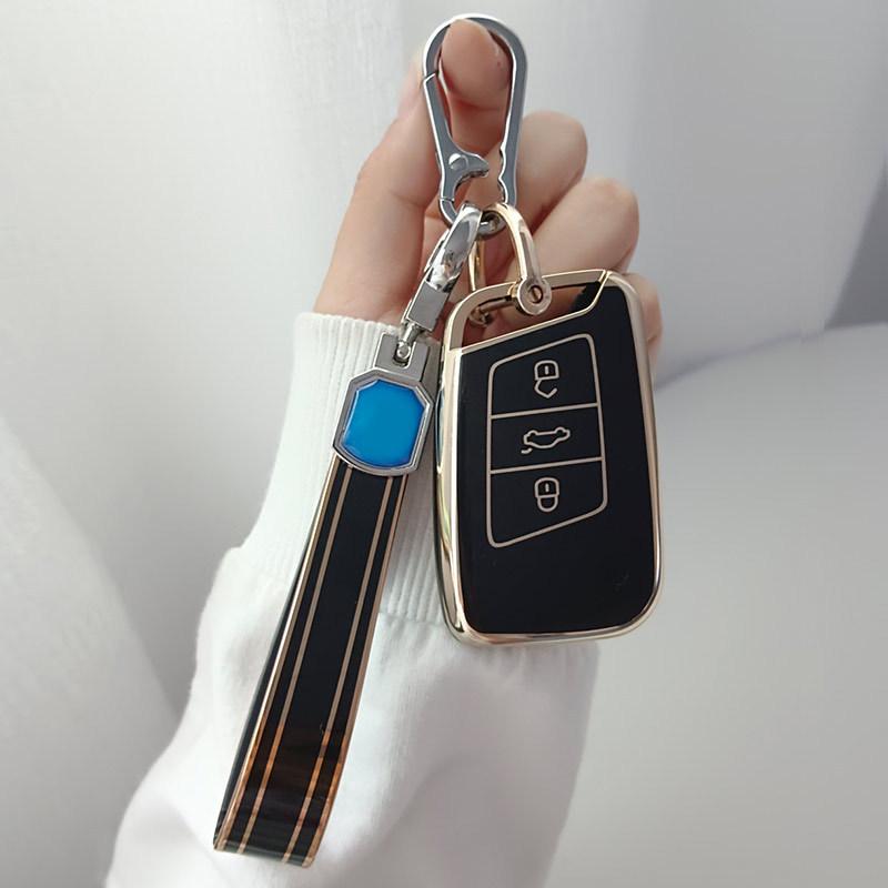 Applicable To Automobile Volkswagen Key Protective Case FAW Tanyue Langyi Golf Tiguan Premium Key Case