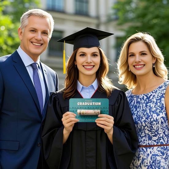Graduation Money Holder Class of 2025 Congrats Grad Cash Holder with Plastic Cover Graduation Gift Card
