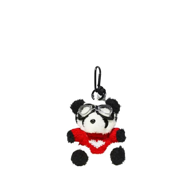 Niche Baking Bear Bag Pendant High-end Plush Toy Doll Schoolbag Pendant Cute Keychain