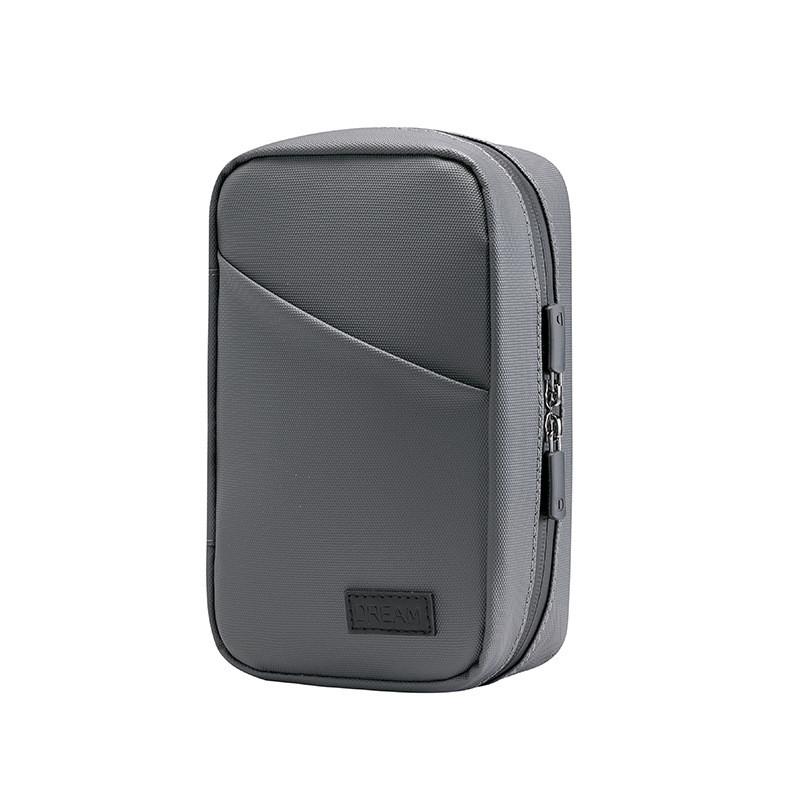 

Travel Dream Digital Organizer Cube Pu Material Multiuse Storage For Travel серый