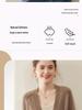 2025 Korean Style Cashmere V-Neck Mélange Sweater Cardigan for Women