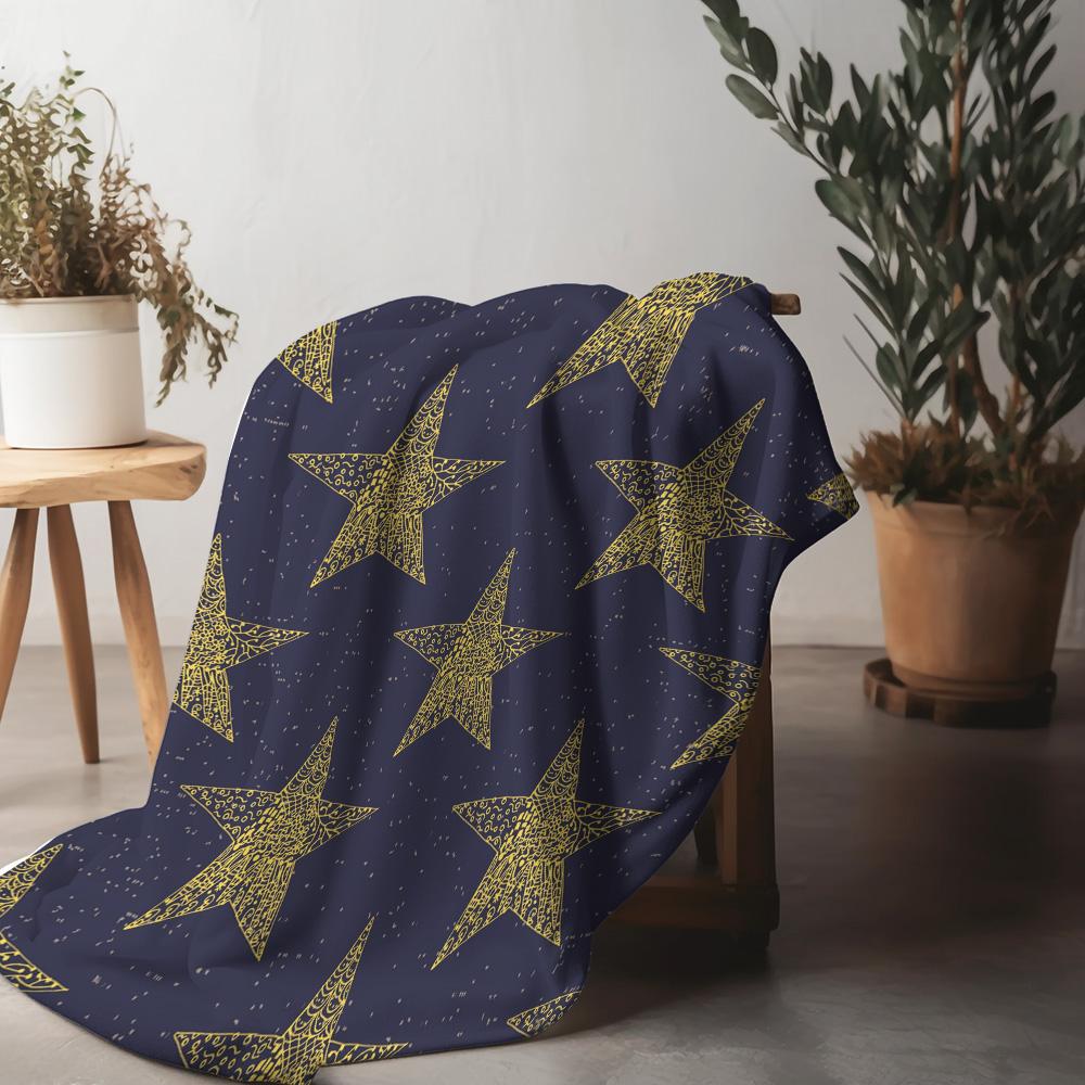 Cozy Throw Blanket Soft Flannel Fleece Warm Lightweight Decorative Bedspread Couch Cover Home Decor Gift Idea 75x90cm