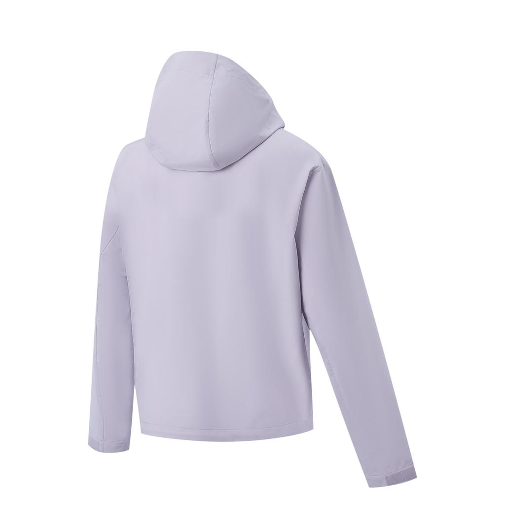 Li Ning Fitness Series Hooded Logo Stitching Sports Windbreaker Women outerwear AFDW738-3