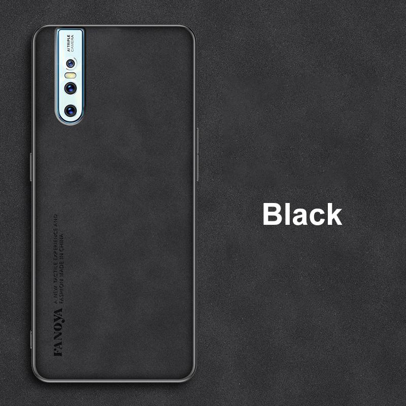 Luxury PU Leather Case For Vivo V15 Pro V9 V17 Neo V7 Plus Cover Matte Protection Silicone Phone Case For Vivo 1907 Y85 Y71 Y79