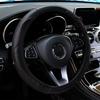 Car Steering Wheel Cover Breathable Anti Slip PU Leather Steering Covers Suitable 38cm Auto Decoration Carbon Fiber