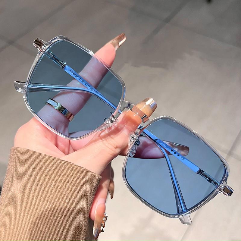 Outdoor Photochromic Sunglasses Unisex Luxury Square Photochromic Minus Diopter Eyewear Women Short-sighted Eyeglasses 0 To -6.0