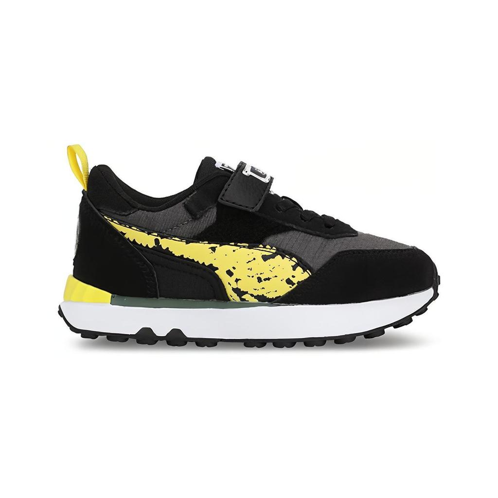 Puma Rider Fv Comfortable Waterproof Low-Top Casual Shoes Kids sneakers Black 393886-01