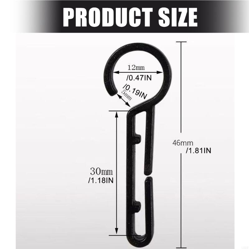 20Pcs Headlamp Clip Hook Hard Hat Light Clip for Rapid Attachment On Safety Helmets Offering Antislip