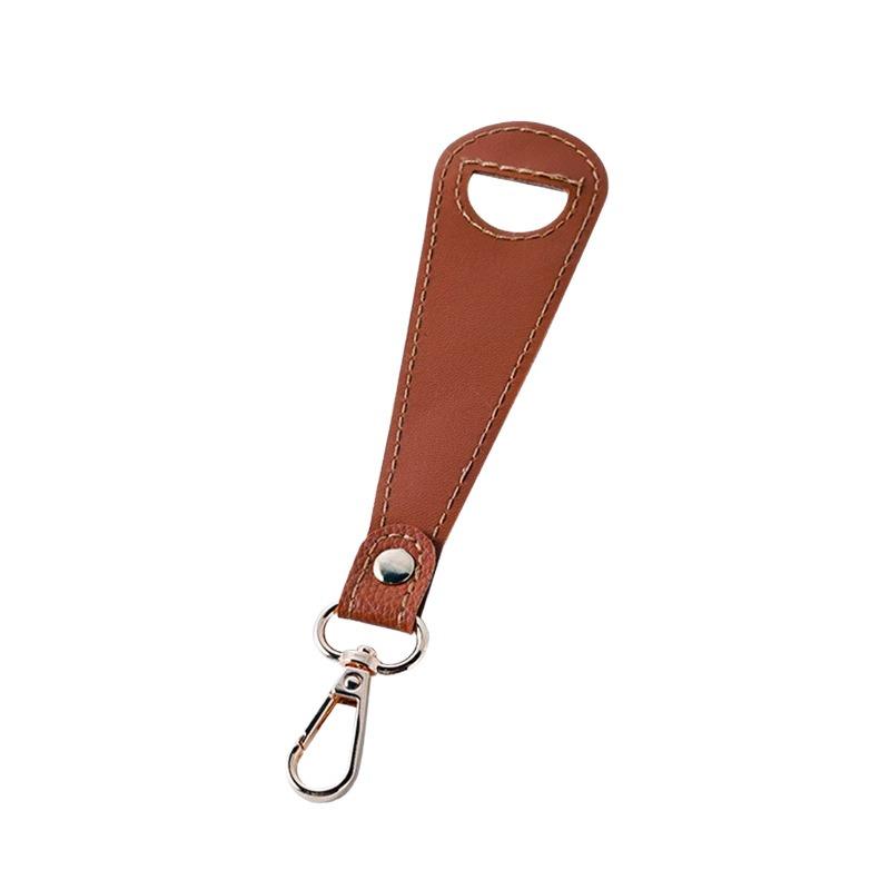 

Travel Hat Clip PU Leather Hands-Free Hat Holder Strap for Golf Baseball Caps Towels Gloves Storage Simple Wallet Buckle Clamp коричневий