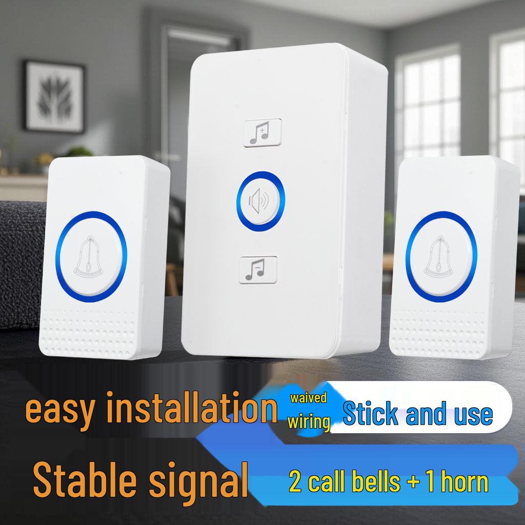 Smart Long-Distance Wireless Doorbell for Elderly - Universal Two-Floor Remote Caller