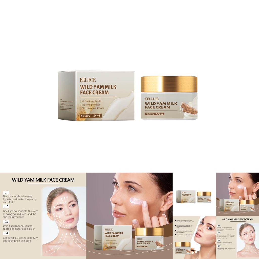 Eelhoe Wild Yam Moisturizing Repair Cream Nourishing Hydrating Anti-aging And Spot Reducing Formula For Refreshing Skin