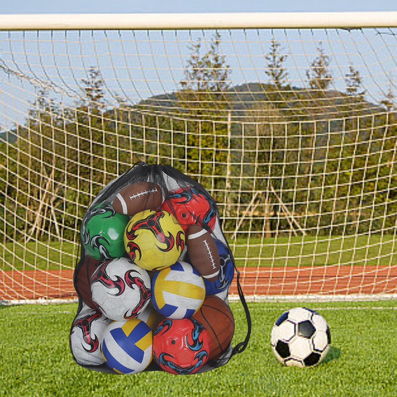 Ball Carrying Bag for Sports Equipment with Drawstring Closure