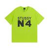 Pánské tričko s krátkým rukávem Volný střih Kulatý výstřih Potisk písmen Neformální Street Style Top pro páry