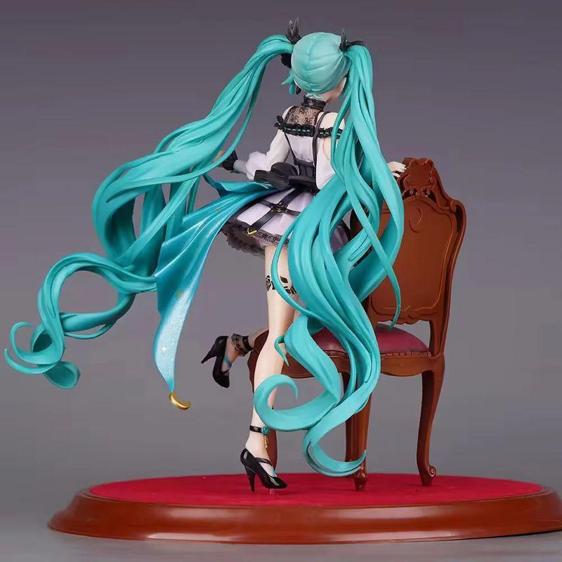 Hatsune Miku Chair PVC Figure World Plan Colorful Stage Beautiful Girl Garage Kit Ornaments Figure Anime Statue Collectable Toys