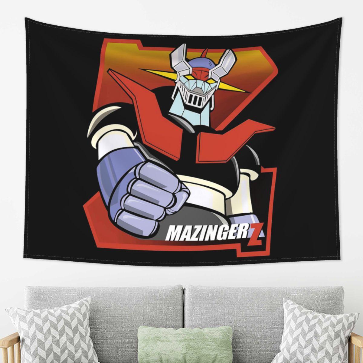 

Mazinger Z Goldorak Actarus Grendizer Mask Tapestry Wall Hanging Aesthetic Home Decor Tapestries for Living Room Bedroom 74x94cm(29x37in)