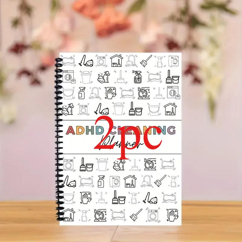 ADHD Cleaning Planner Bundle – Includes Home Cleaning Schedule, Weekly, Monthly, Year-Round Cleanliness Tips, Family Chore Chart