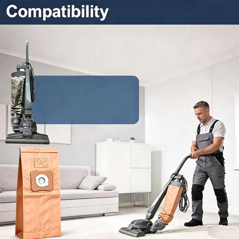 Vacuum Cleaner Dust Bags Disposable 20 Pack, Paper Filter Replacement Bags 55 x 18 cm for Household Dust Collection and Regular Cleaning Care