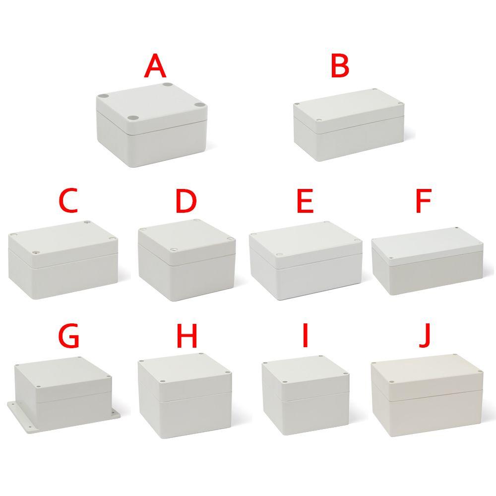 1/2pcs Plastic Waterproof White/Grey DIY Housing Instrument Case ABS Plastic Electronic Project Box Electric Supplies 8 Sizes