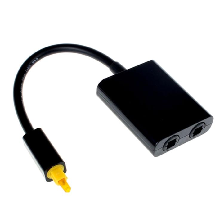 

Auditory Splitter 1 In 2 Out Digital Auditory Optical Cable Adapter For Easy Installation Multiple Devices Compatibility 1 чорний