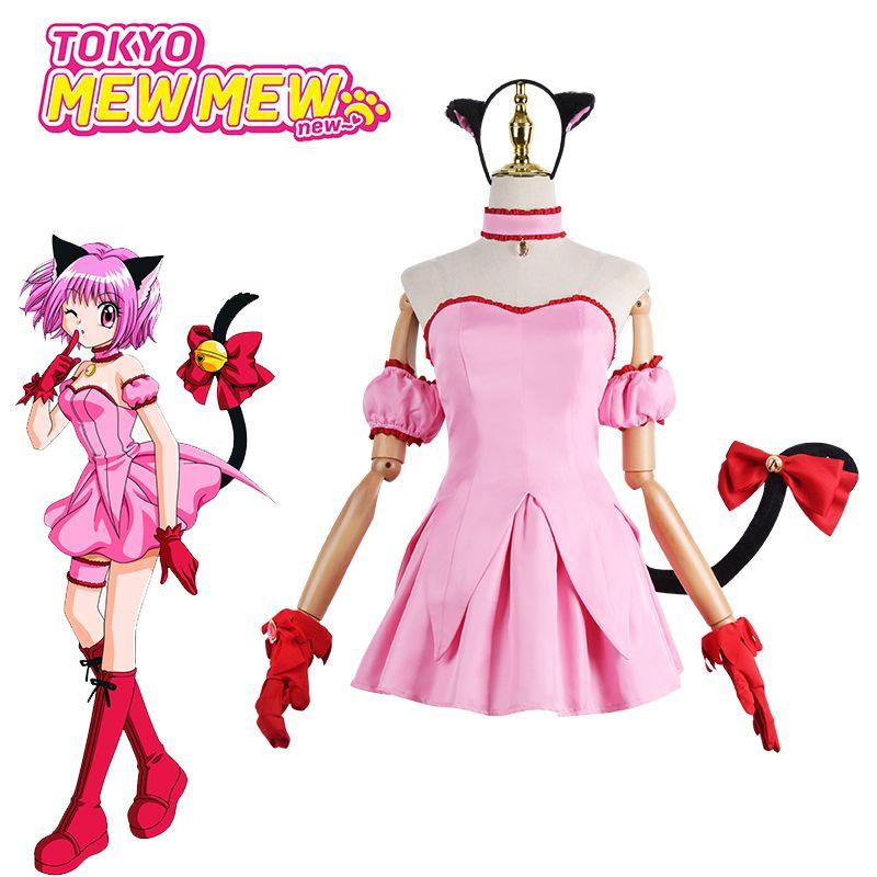 Premium Tokyo Mew Mew Momomiya Ichigo Halloween Uniform Dress Light Soft Durable