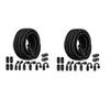 Engine Fuels Supply Hose Kit 6AN with 20FT Braided Line Corrosion Resistant Aluminum Connector Auto Oil Fuels Line Kit